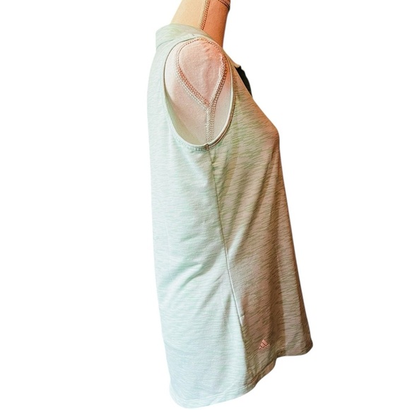 Adidas Women’s Mint Green Athletic Polo Tank Top Size Large - Picture 4 of 13